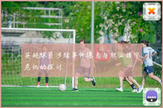英超球员涉赌事件曝光与职业操守危机的探讨